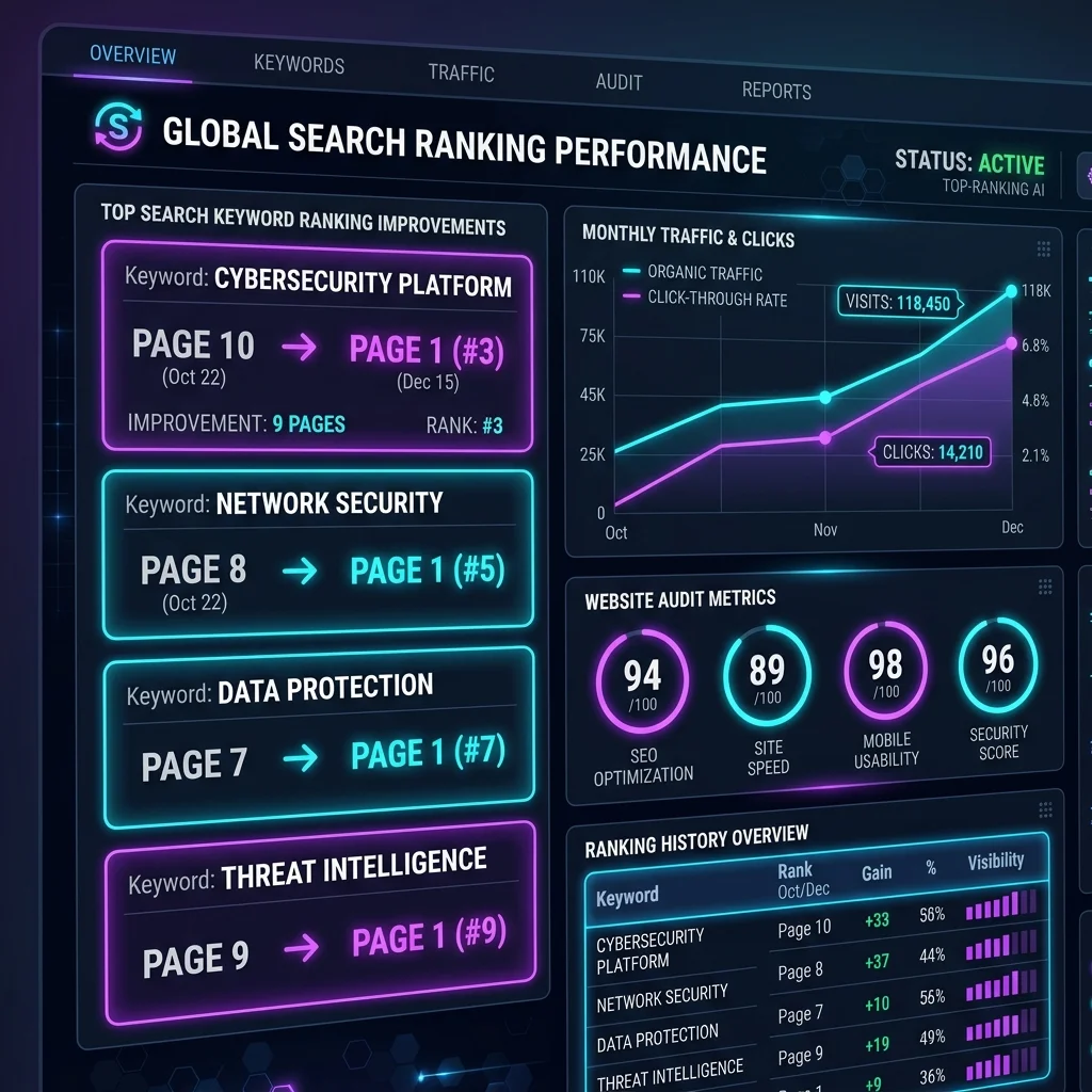 SEO Traffic Recovery Dashboard